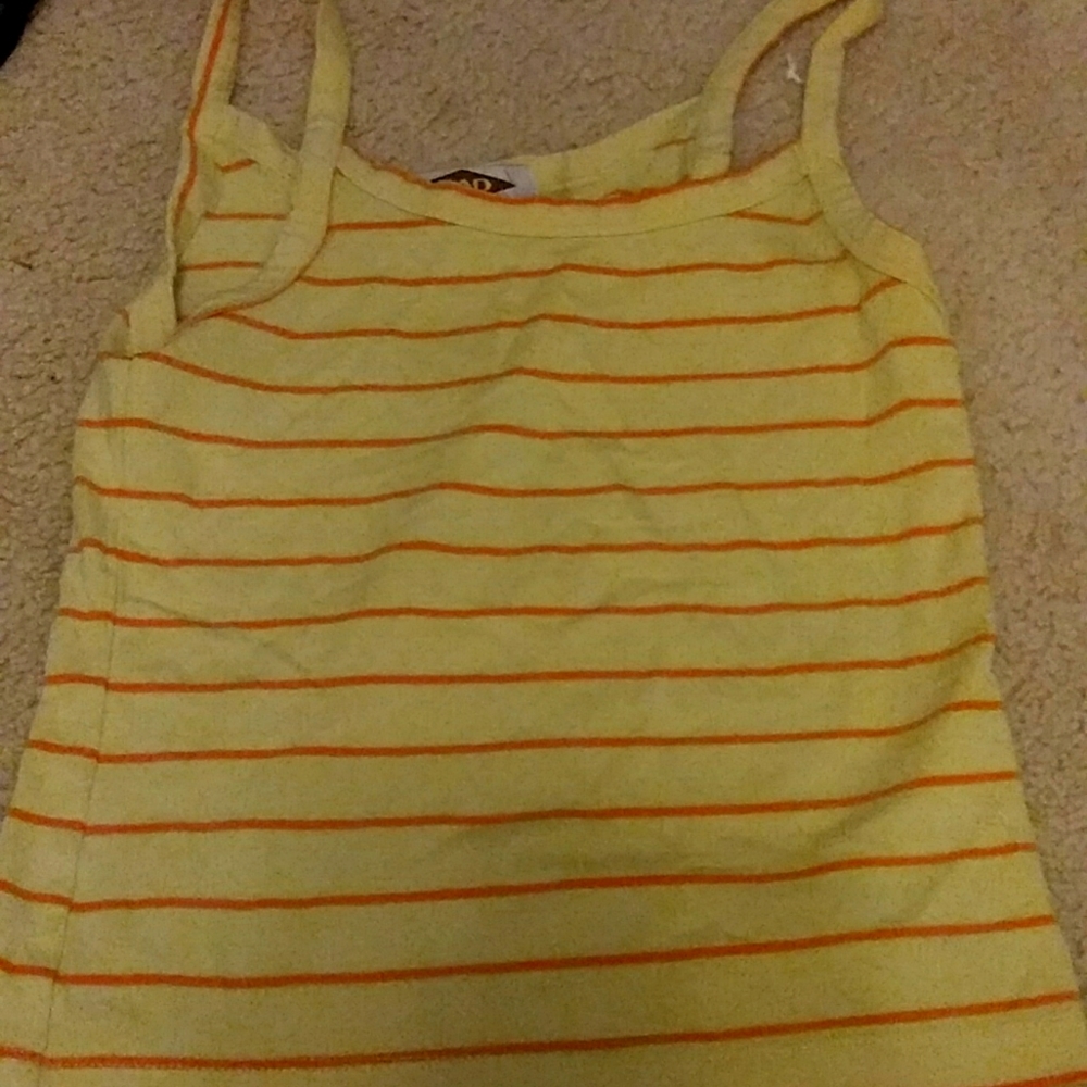 Yellow and Orange Crop top. Size is a Large. Brand is Rad.